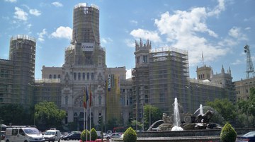Restoration of the Palace of Communications, Madrid, Spain